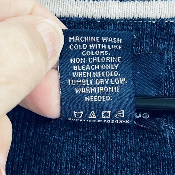 Stafford Polo Shirt Mens 2XL Blue Linen Cotton Soft Knit Casual Short Sleeve - Picture 3 of 9